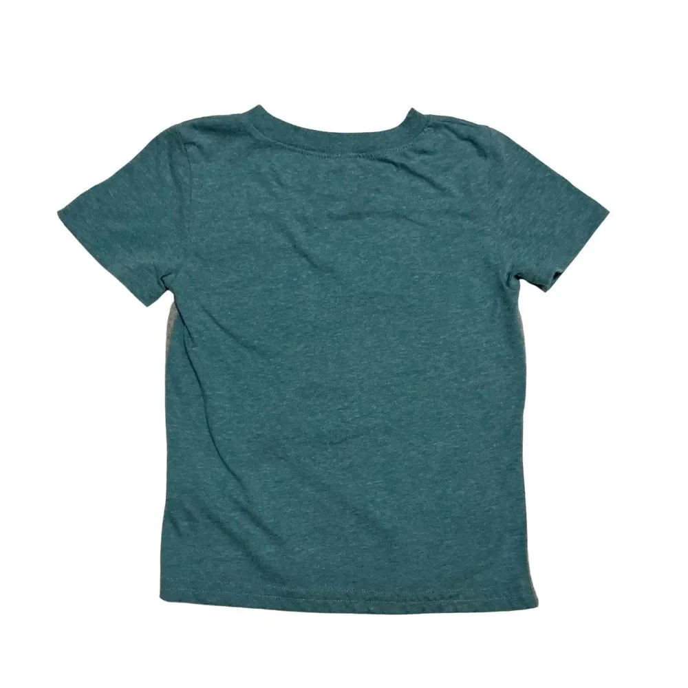 Marvel Spider-man T-Shirt Size 3T Boys Short Sleeve Graphic Gray and Teal Tee